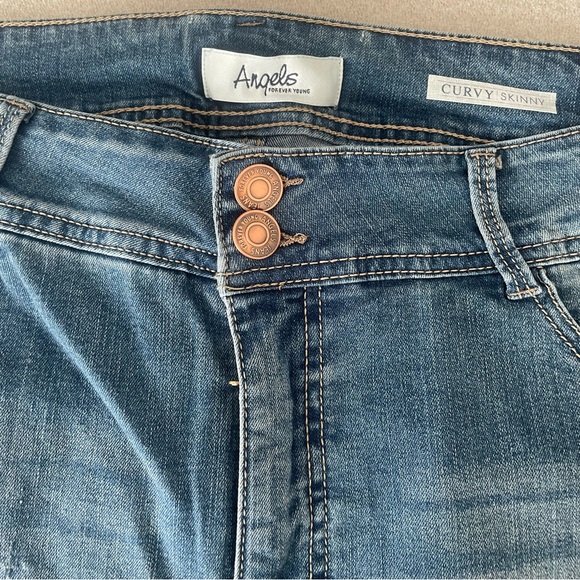 Angels Curvy Skinny Medium Wash Jeans Size 18W - Picture 4 of 13